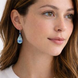 Handmade Beaded Drop Earrings – New – Choose Your Color Set